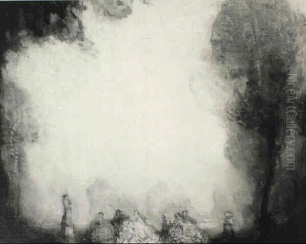 The Moonlight Oil Painting by William George Robb