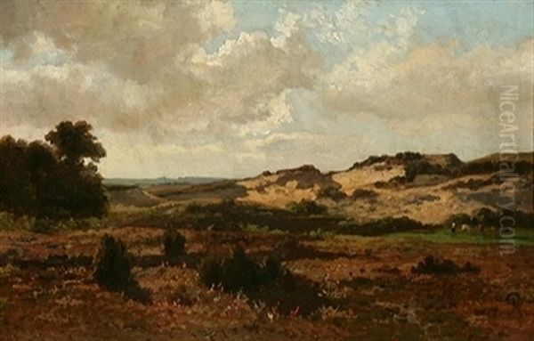 Paysage De Dunes Oil Painting by Louis Marie Dominique Romain Robbe