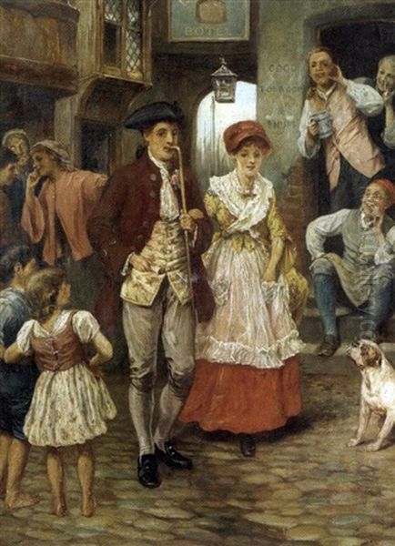 Wrong Turn Oil Painting by Edwin Thomas Roberts