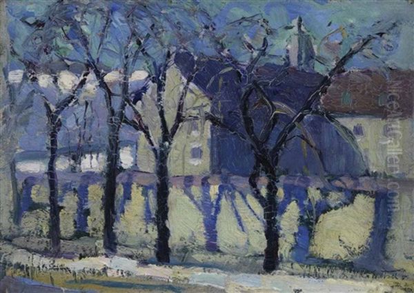 Hotel Dieu Oil Painting by Sarah Margaret A. Robertson