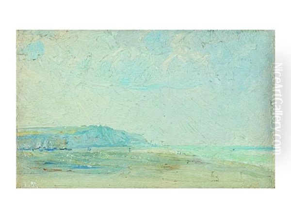 Coast Of Cornwall Oil Painting by Tom Robertson