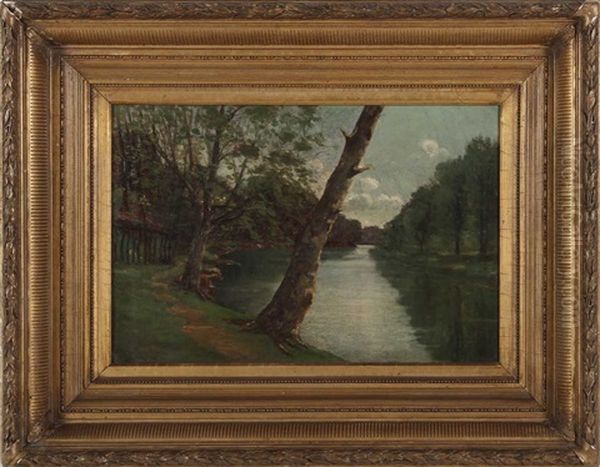 Margem De Rio Com Arvoredo Oil Painting by Tom Robertson