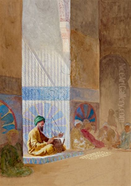 Bei Der Andacht Oil Painting by Charles Robertson