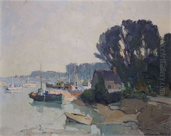 Robin Georges Oil Painting by Georges Charles Robin