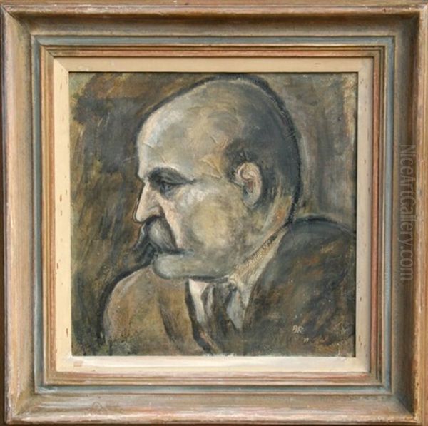 Portrait Of George Ivanovitch Gurdjieff Oil Painting by Boardman Robinson