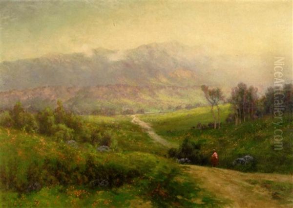 Spring Morning In The Santa Inez Mountains, Santa Barbara, California Oil Painting by Charles Dorman Robinson