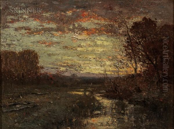 Sunset Oil Painting by William S. Robinson
