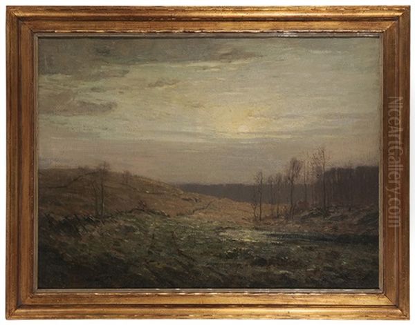 November Evening, France Oil Painting by William S. Robinson