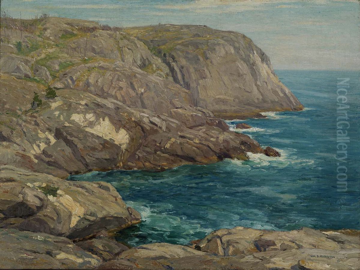 Monhegan Headlands Oil Painting by William S. Robinson