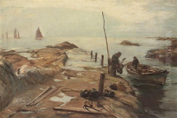 A Sunny Day Oil Painting by Alexander Ignatius Roche