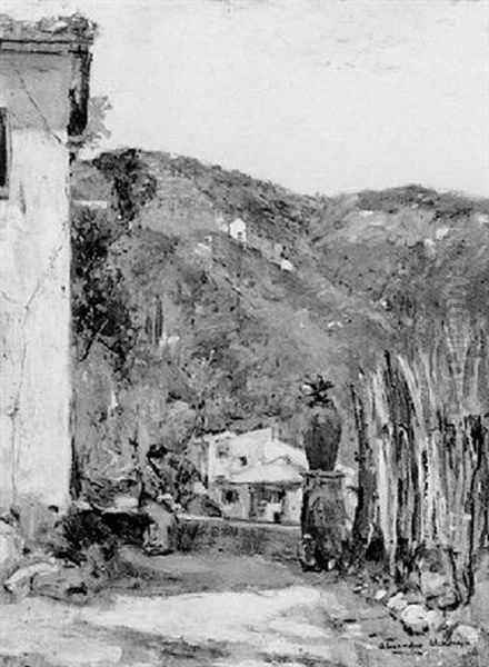 Winter Sunshine, Portofino Oil Painting by Alexander Ignatius Roche