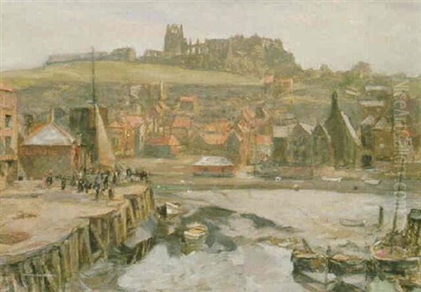 Whitby Oil Painting by Alexander Ignatius Roche