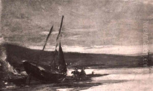 Holy Isle, Northumberland Oil Painting by Alexander Ignatius Roche