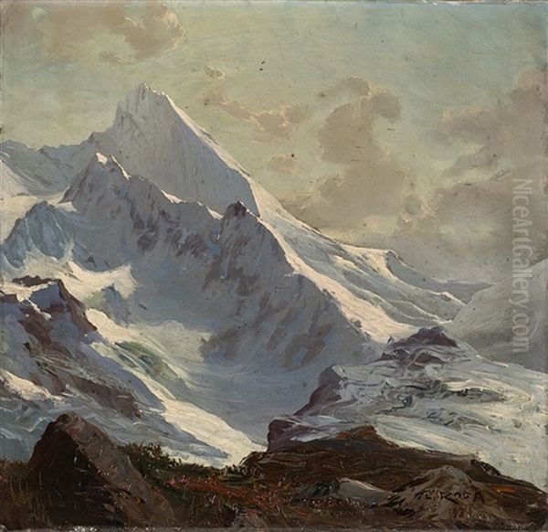 La Grivola Oil Painting by Leonardo Roda