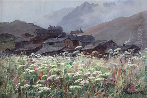 Brusson Oil Painting by Leonardo Roda