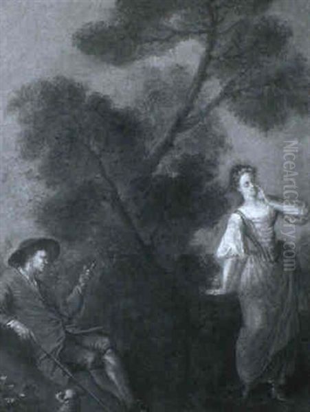 Die Verschwiegenheit Oil Painting by Bernhard Rode