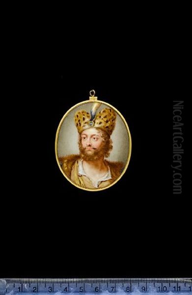 A Gentleman Oil Painting by Gotfred Rode