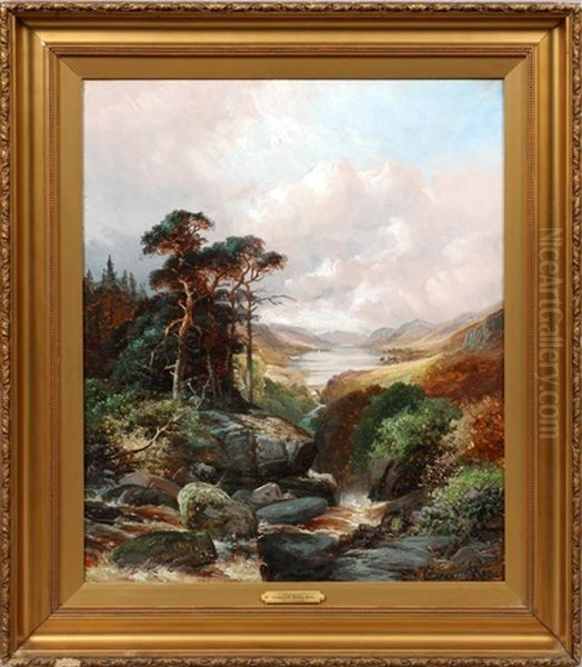 Serene Landscape Oil Painting by Clarence Roe