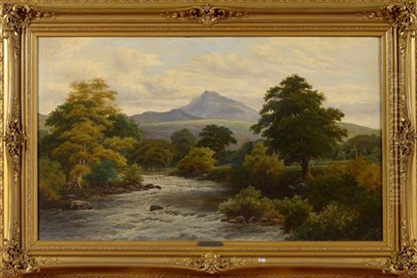 Paysage Ecossais A La Riviere Mouvementee Oil Painting by Clarence Roe