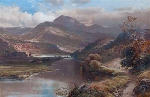 Coniston Lake Oil Painting by Clarence Roe