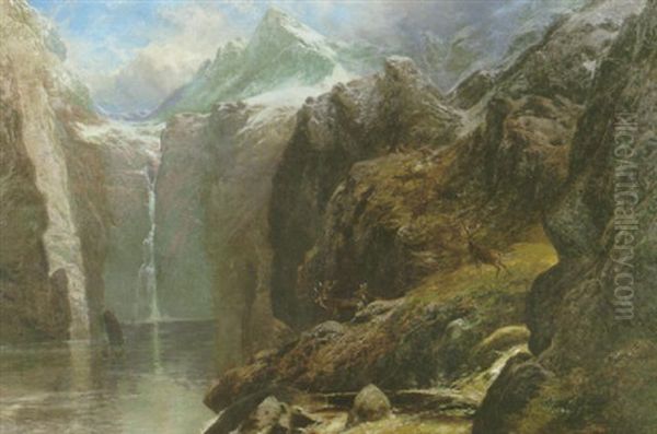 On The Coast Of Sleat, Isle Of Skye Oil Painting by Clarence Roe