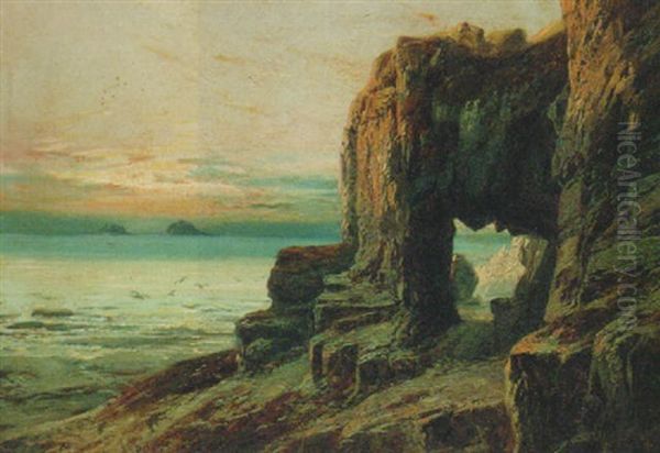 Where Land Meets Sea Oil Painting by Clarence Roe