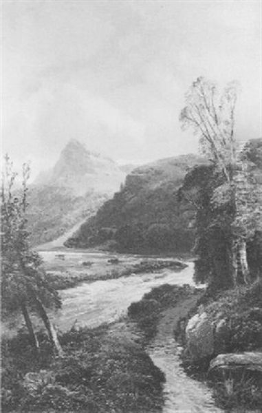 Autumn Oil Painting by Clarence Roe