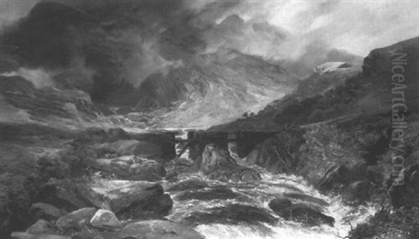 Thirlmere, Near Keswick Oil Painting by Clarence Roe