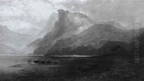 Loch Sleet, Isle Of Skye Oil Painting by Clarence Roe