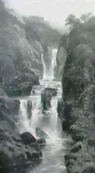 Falls On The Foyer Oil Painting by Clarence Roe