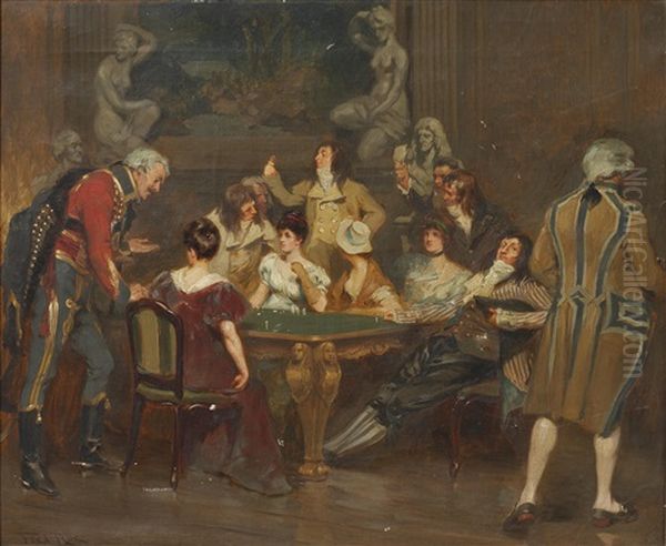 A Lull In The Game Oil Painting by Fred Roe