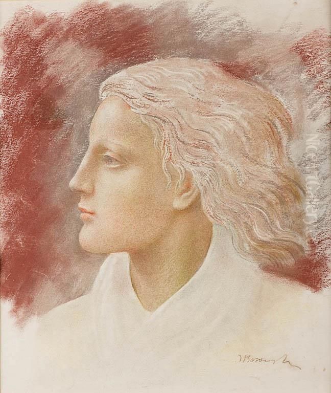 Glowa Kobiety Oil Painting by Waclaw Borowski