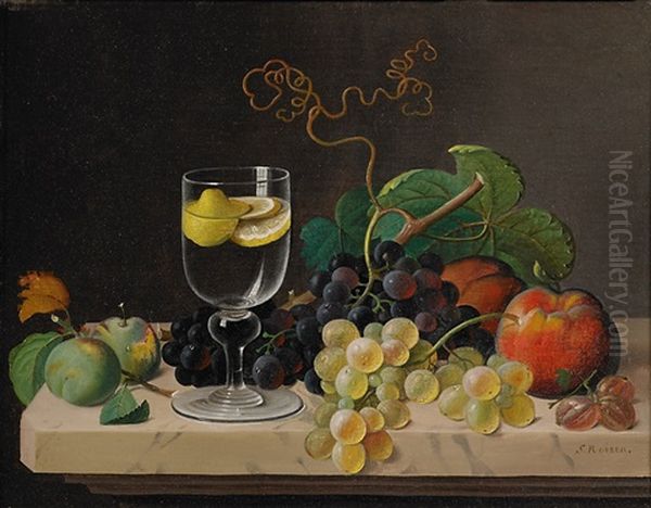 Untitled (still Life) Oil Painting by Severin Roesen