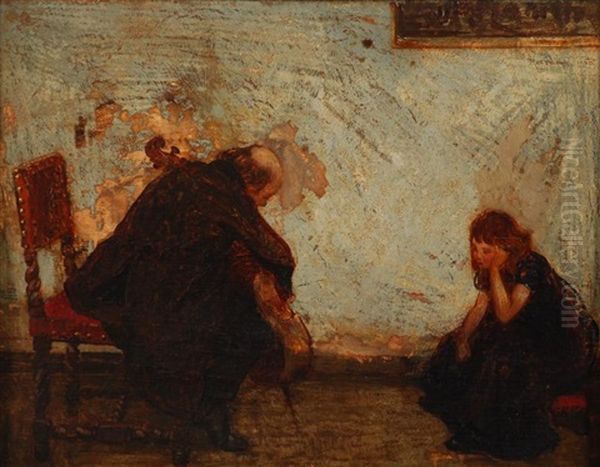 Le Celliste Oil Painting by Louis Albert Roessingh