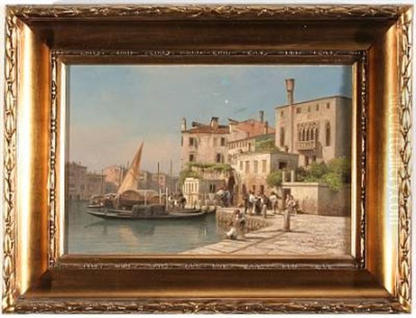 Canal Grande, Venezia Oil Painting by Frederik Rohde