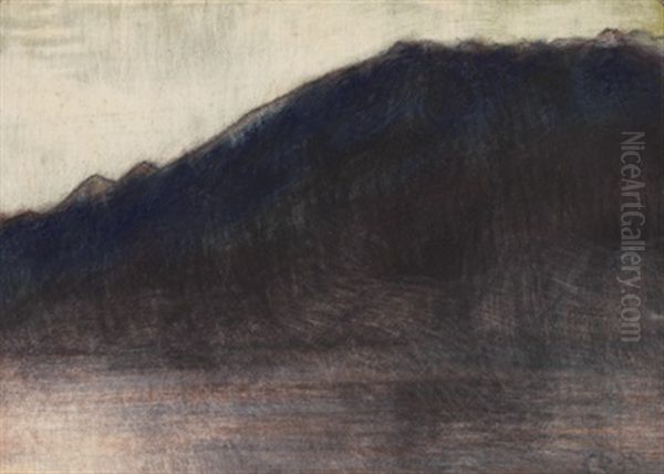 Berg Am Abend Oil Painting by Christian Rohlfs