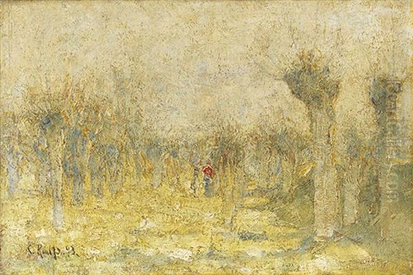 Weiden Im Fruhling Oil Painting by Christian Rohlfs