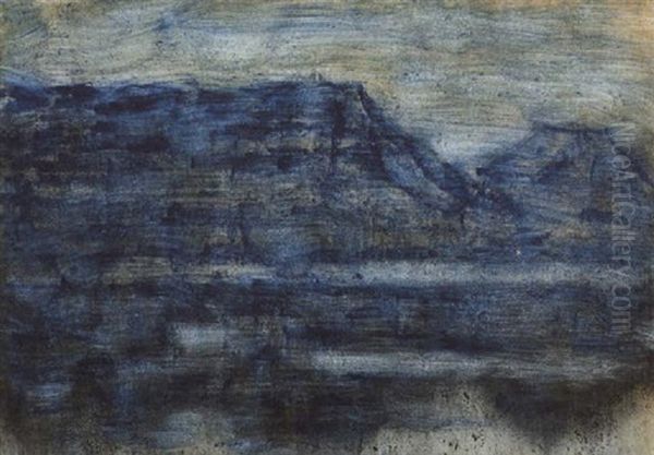 Abend Am See Oil Painting by Christian Rohlfs