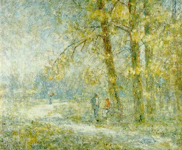 Im Weimarer Park Oil Painting by Christian Rohlfs