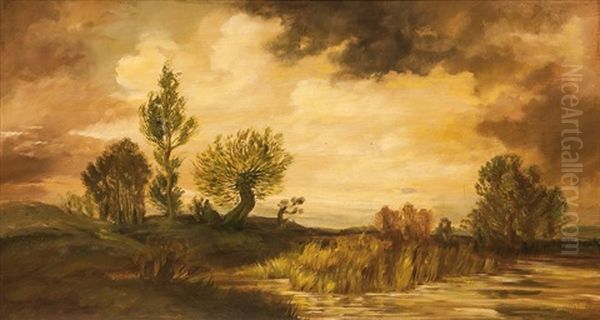 Mokrina Oil Painting by Viktor Rolin