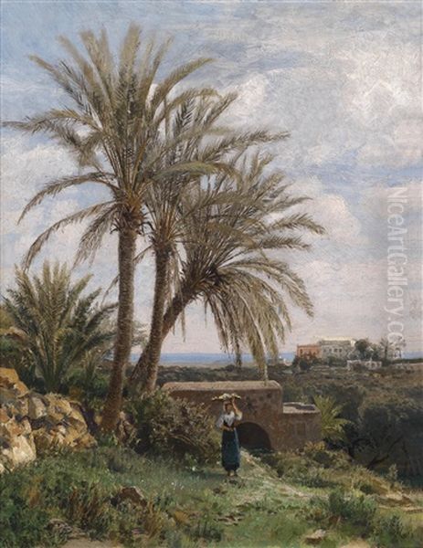 Antike Villa Bei Tivoli Oil Painting by Max Wilhelm Roman