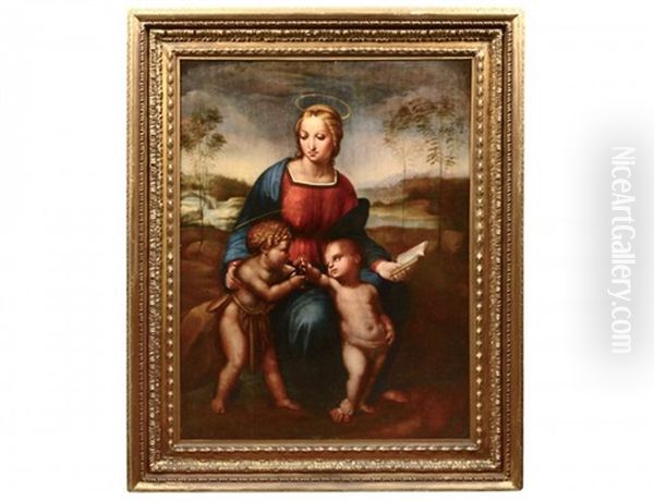The Madonna Of The Nightingale Oil Painting by Giulio Romano (Orbetto)