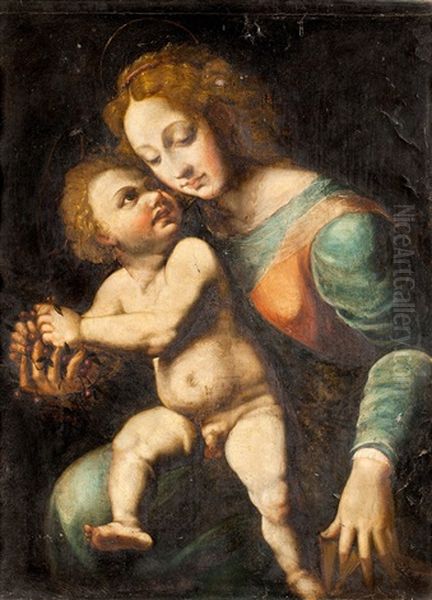 Maria Mit Kind Oil Painting by Giulio Romano (Orbetto)