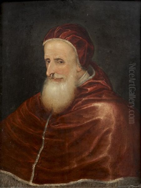 Portrait Du Pape Paul Iii Oil Painting by Giulio Romano (Orbetto)