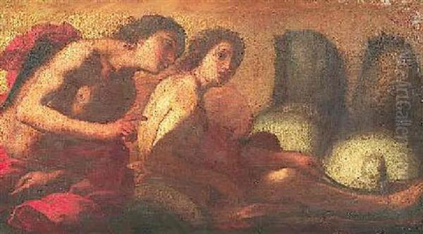 Mythologische Szene Oil Painting by Giulio Romano (Orbetto)