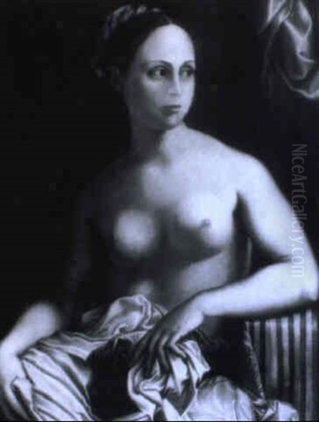 Weiblicher Halbakt Oil Painting by Giulio Romano (Orbetto)