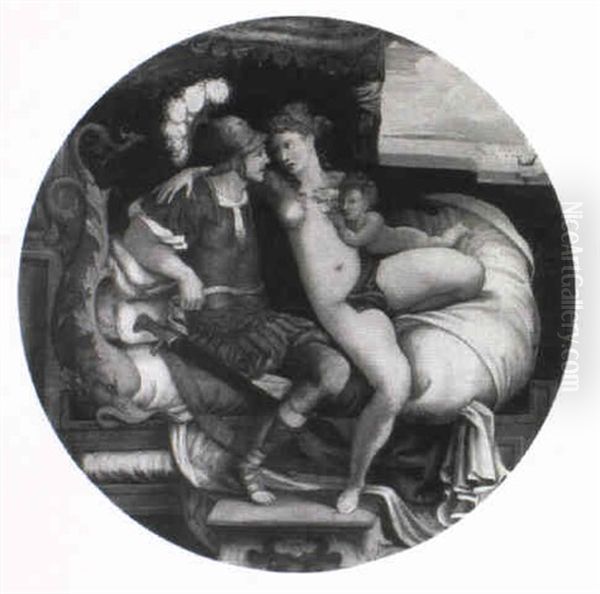 Venus And Mars Oil Painting by Giulio Romano (Orbetto)