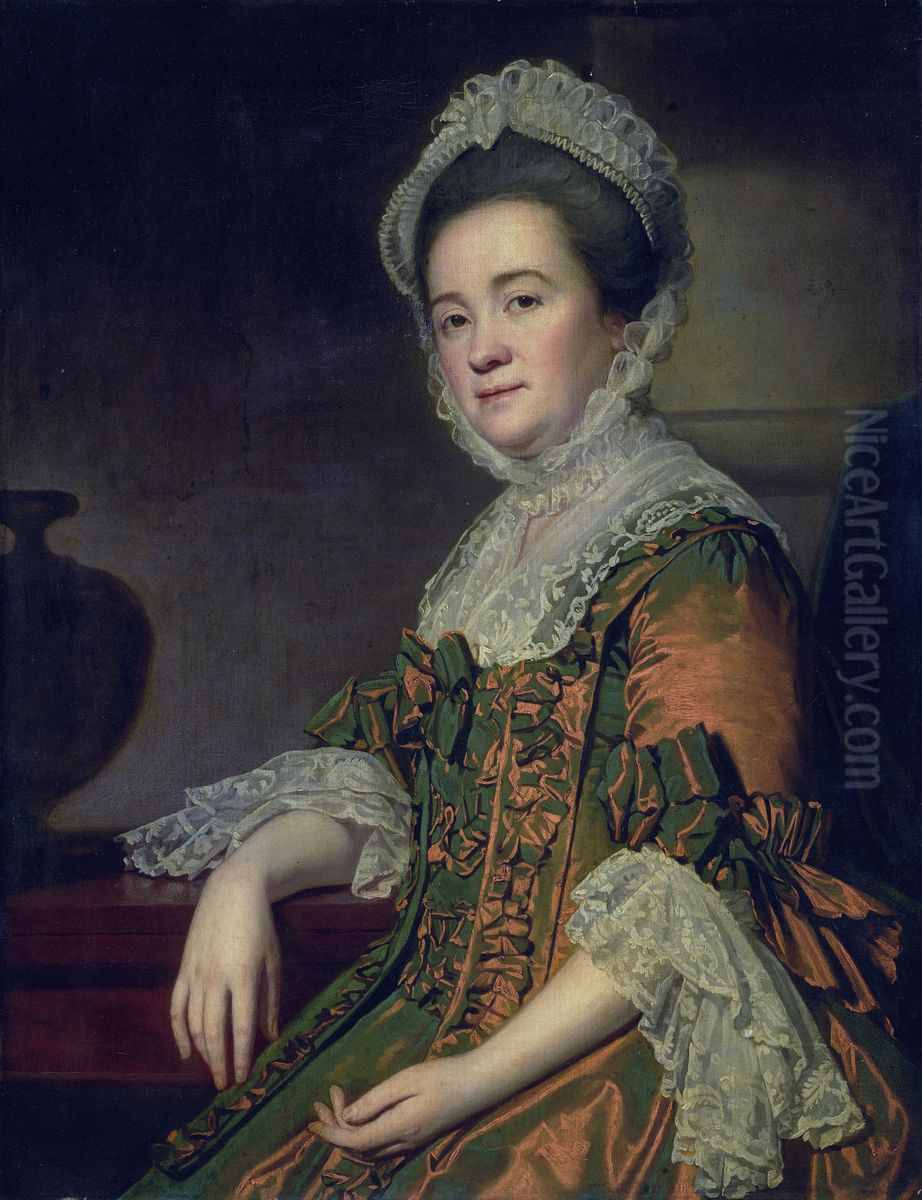 Portrait Of Mrs. Dawes Oil Painting by George Romney