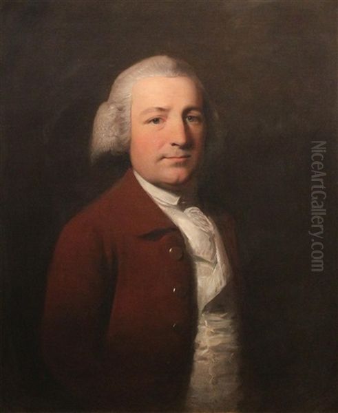 Portrait Of Doctor Abraham Sutcliffe Oil Painting by George Romney