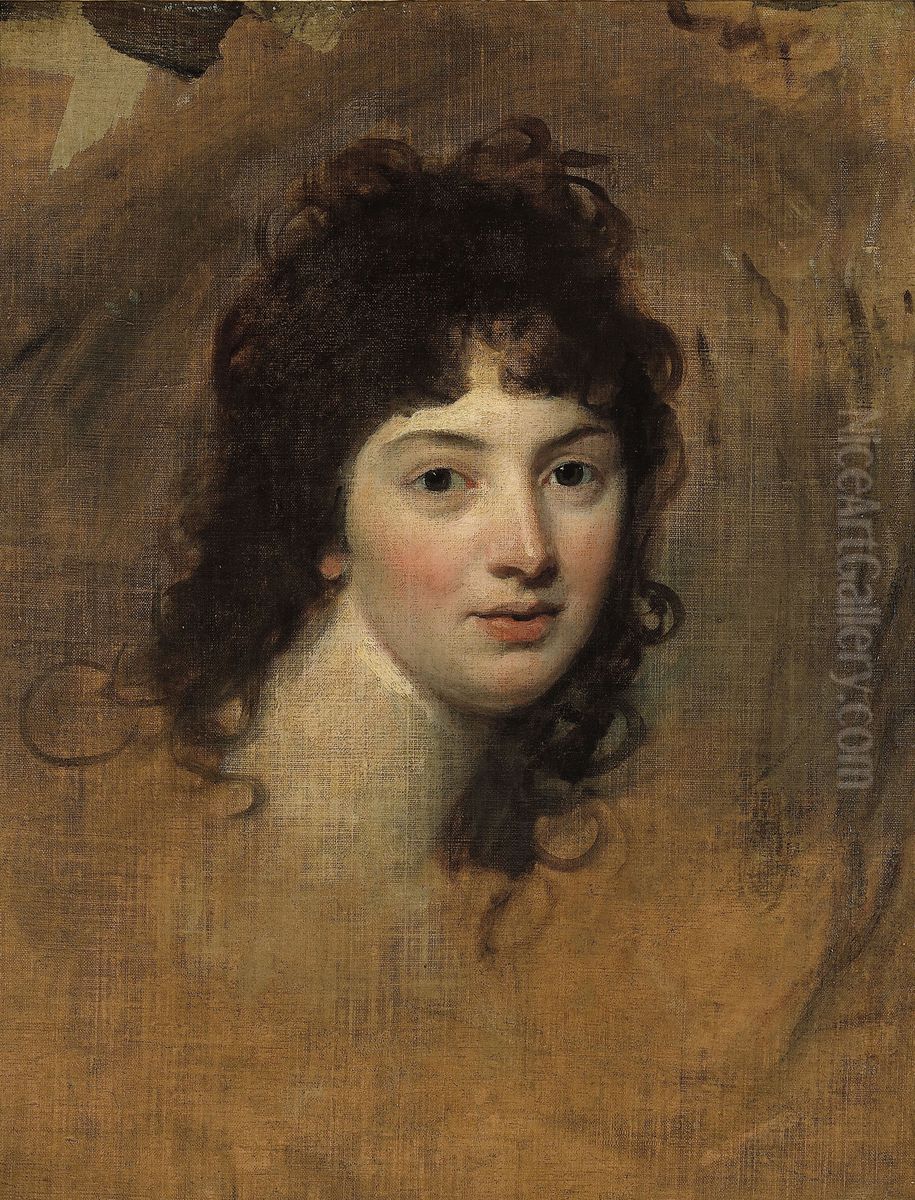 Portrait De Femme Oil Painting by George Romney